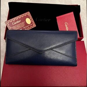 Immaculate Preloved Cartier Les Must Goatskin Slim Wallet